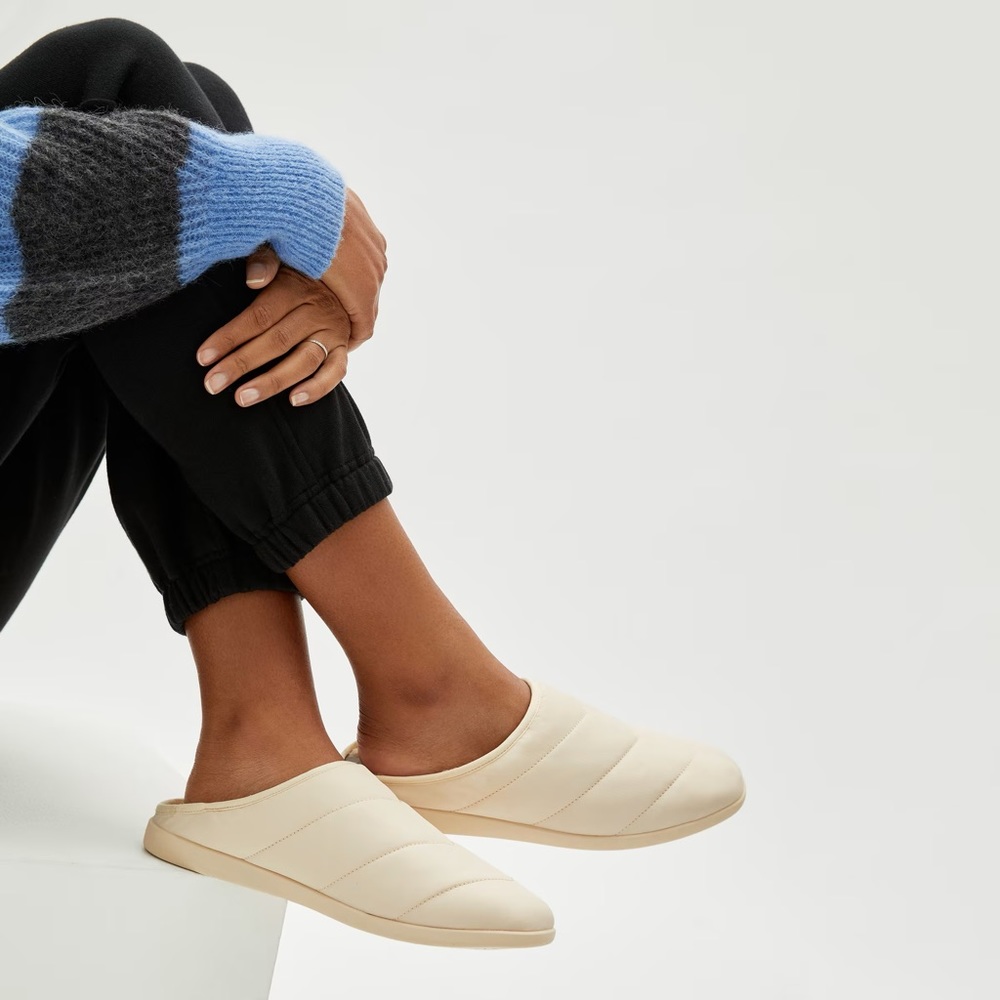 Everlane The Renew Slipper In Parchment View 3